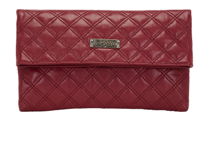 Large Eugenie Clutch, &pound;90, Handbags, Burgundy, Leather, Front view